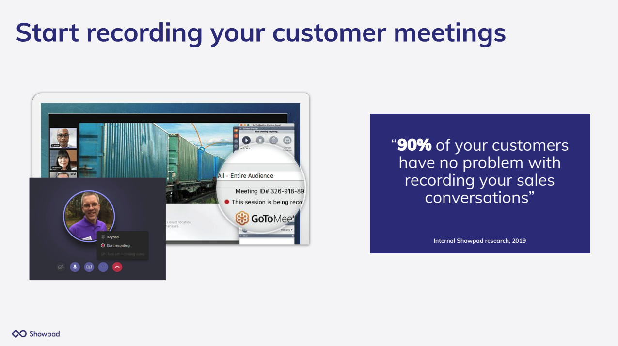 Start recording your customer meetings