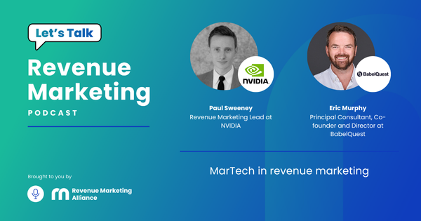 MarTech in revenue marketing 
 with Eric Murphy