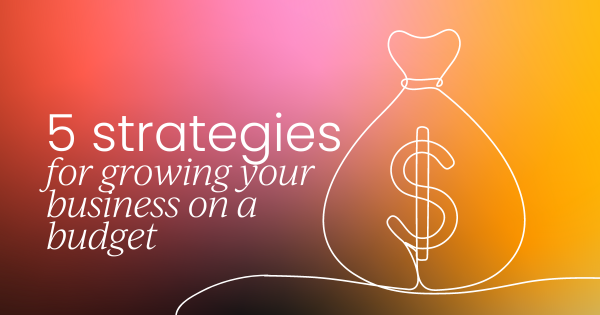 5 strategies for growing your business on a budget